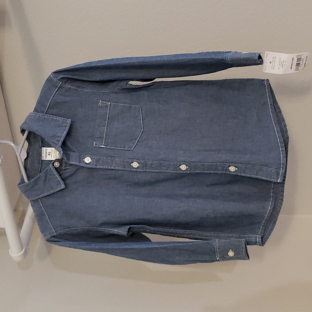 Carters Boys Denim Button Down Shirt